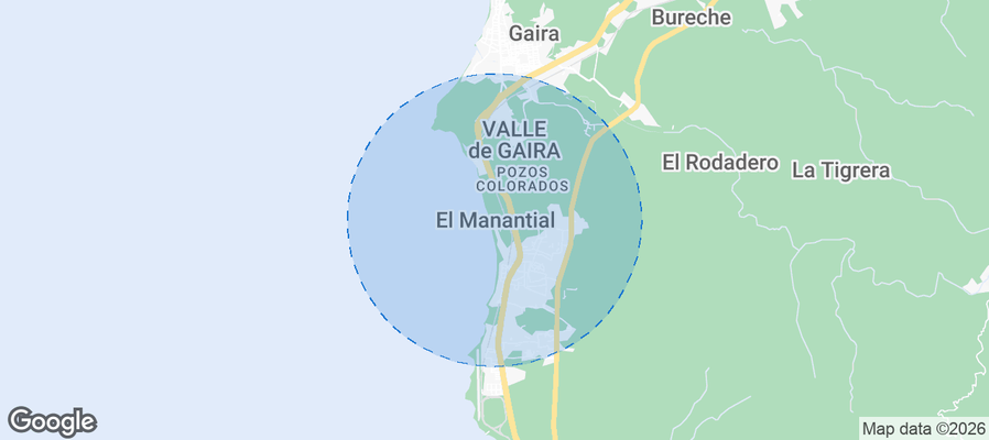 El Manantial Airbnb map